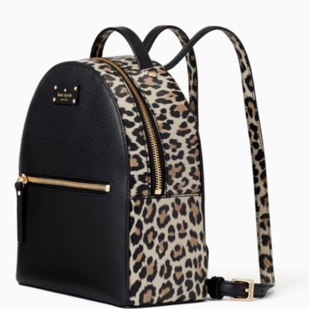 Kate spade leopard print backpack